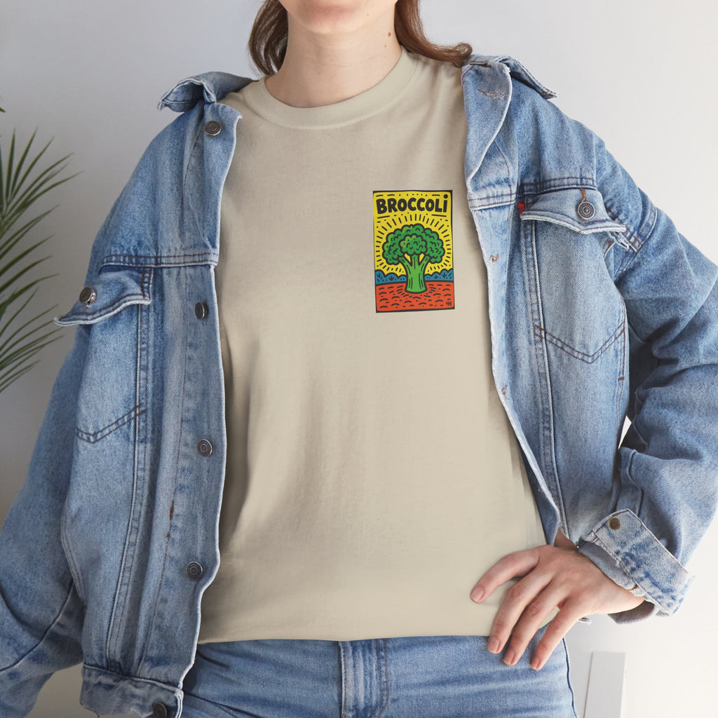 Broccoli Retro Veggie Poster T-Shirt