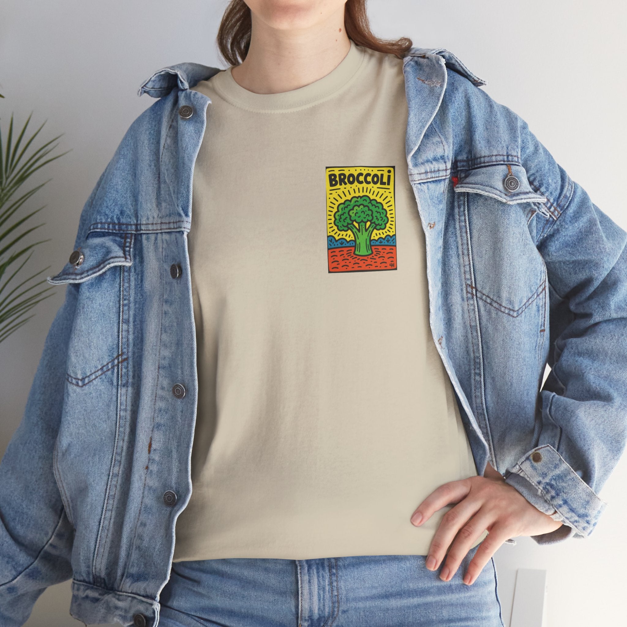 Broccoli Retro Veggie Poster T-Shirt