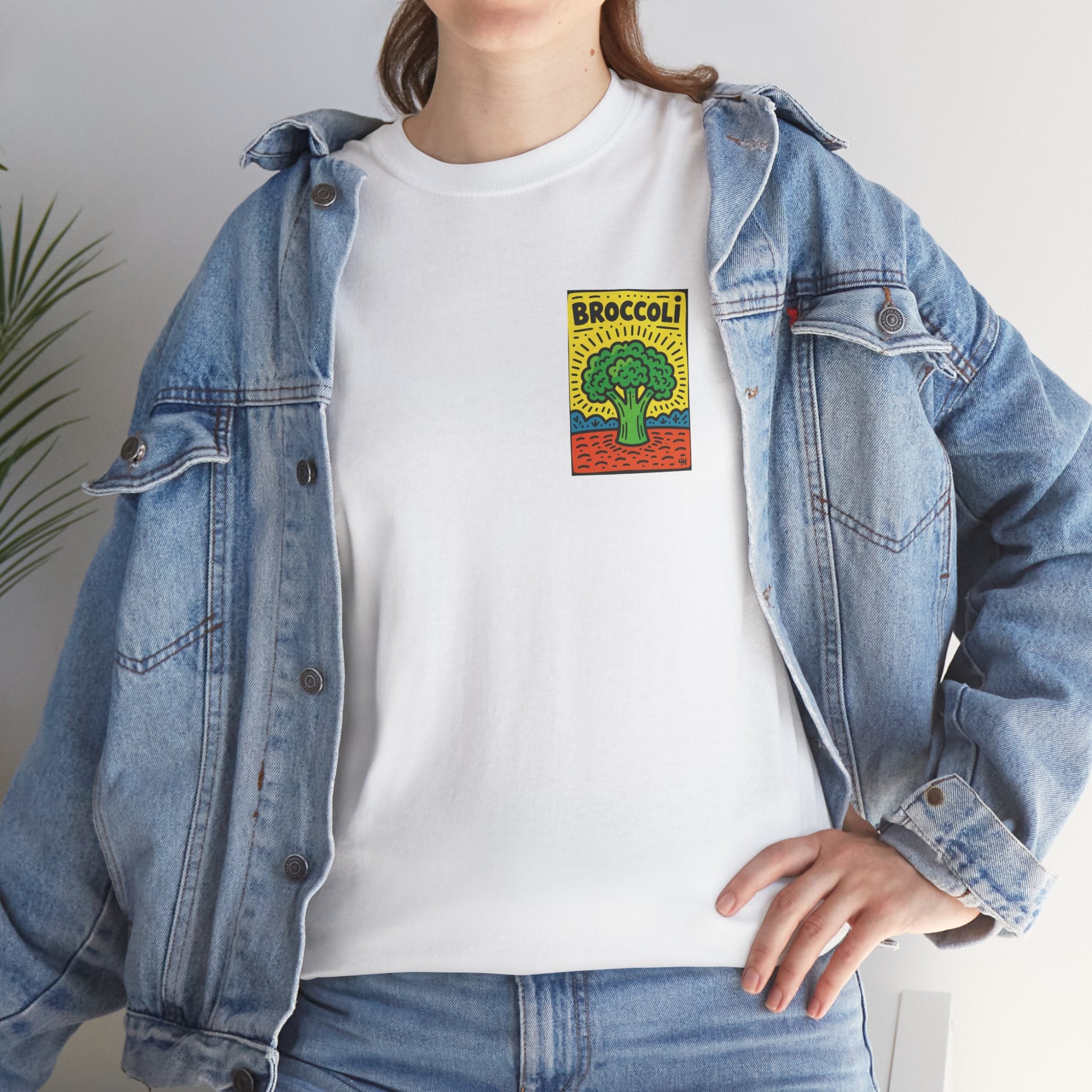 Broccoli Retro Veggie Poster T-Shirt