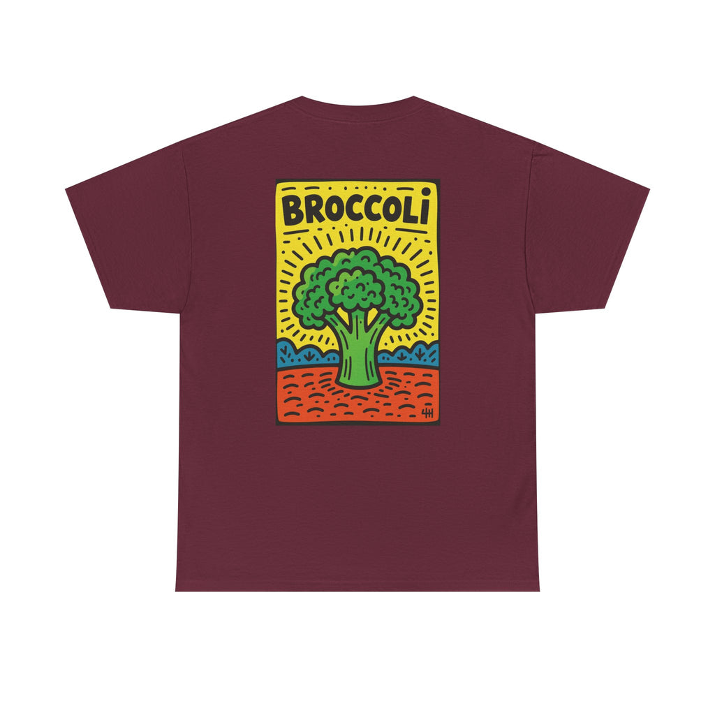 Broccoli Retro Veggie Poster T-Shirt