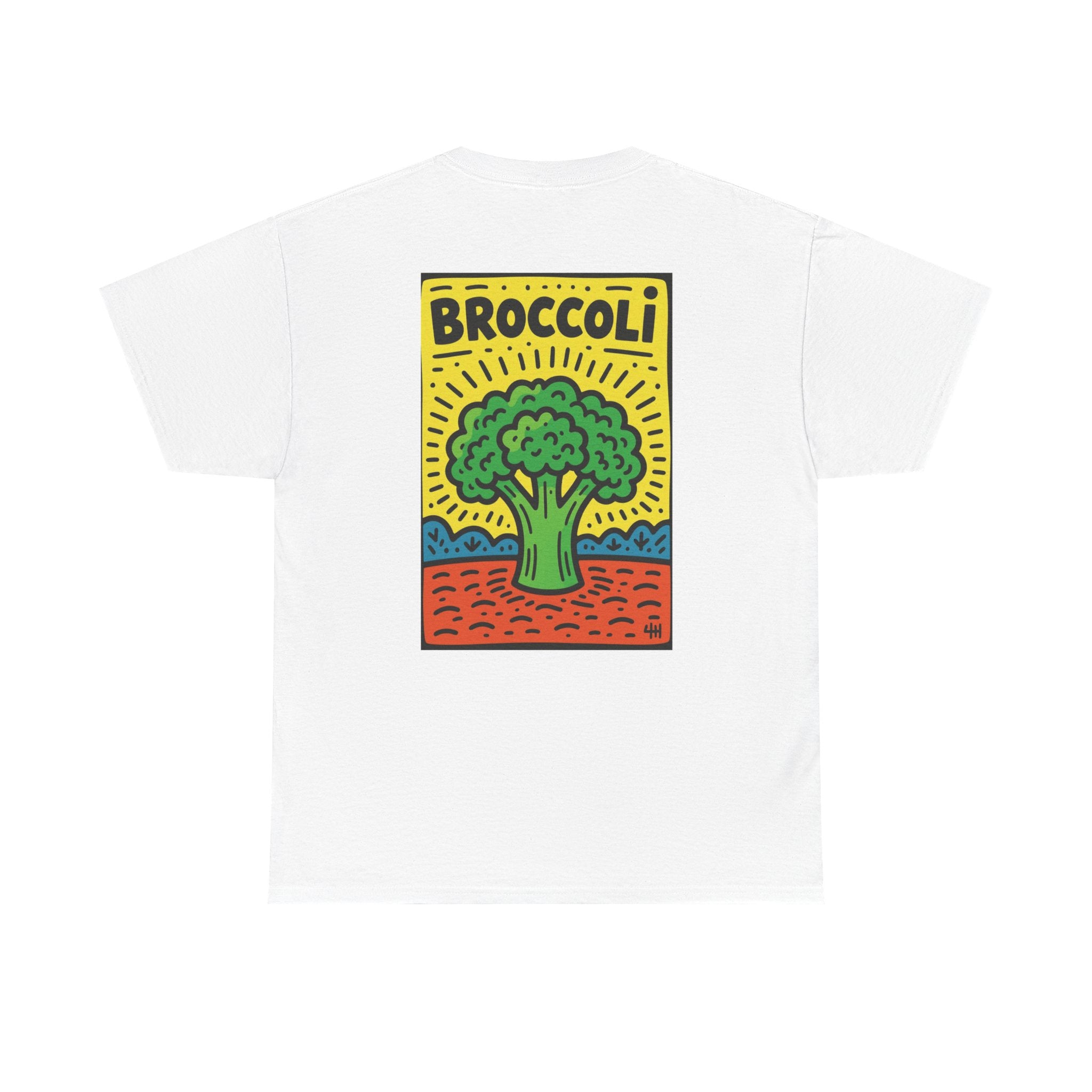 Broccoli Retro Veggie Poster T-Shirt
