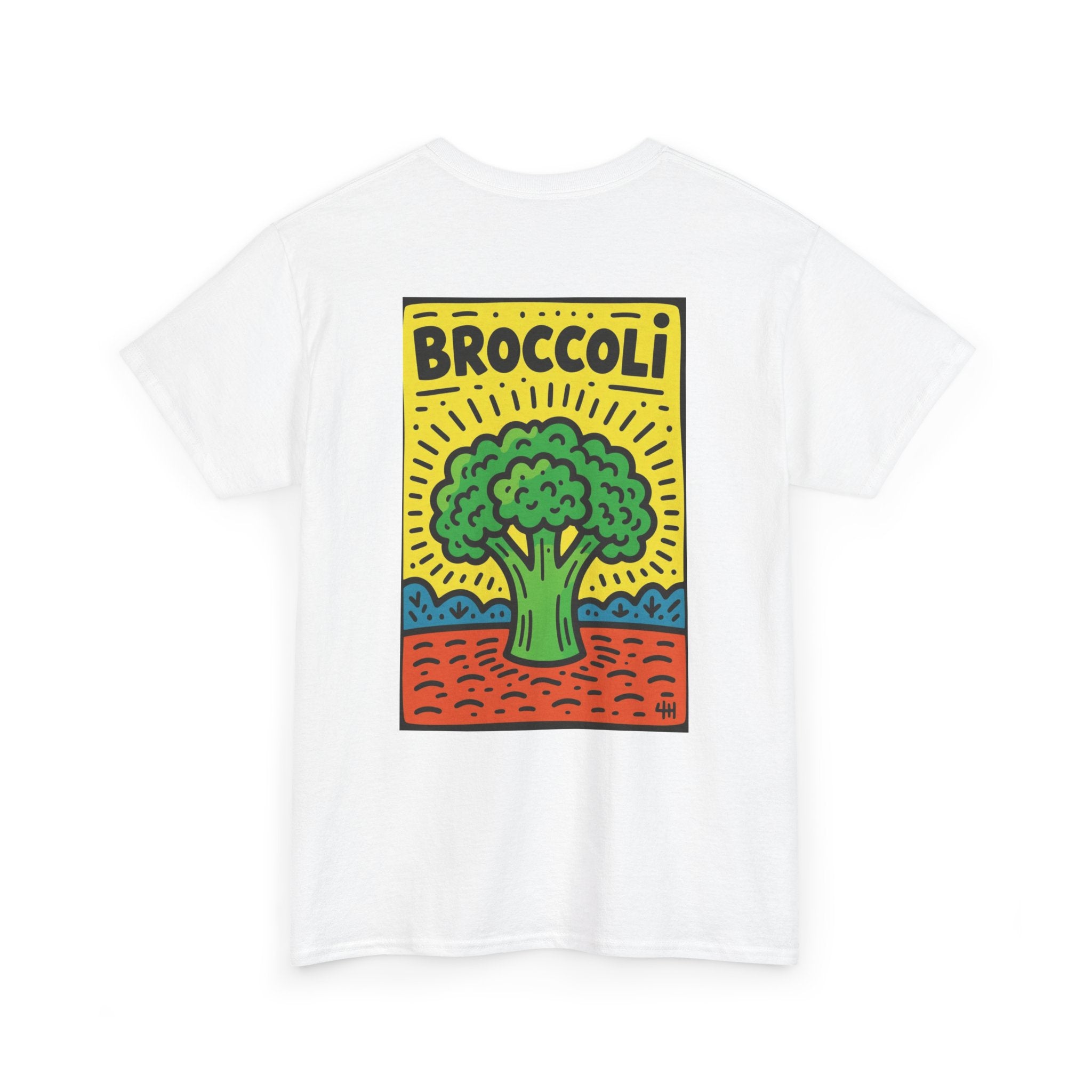 Broccoli Retro Veggie Poster T-Shirt