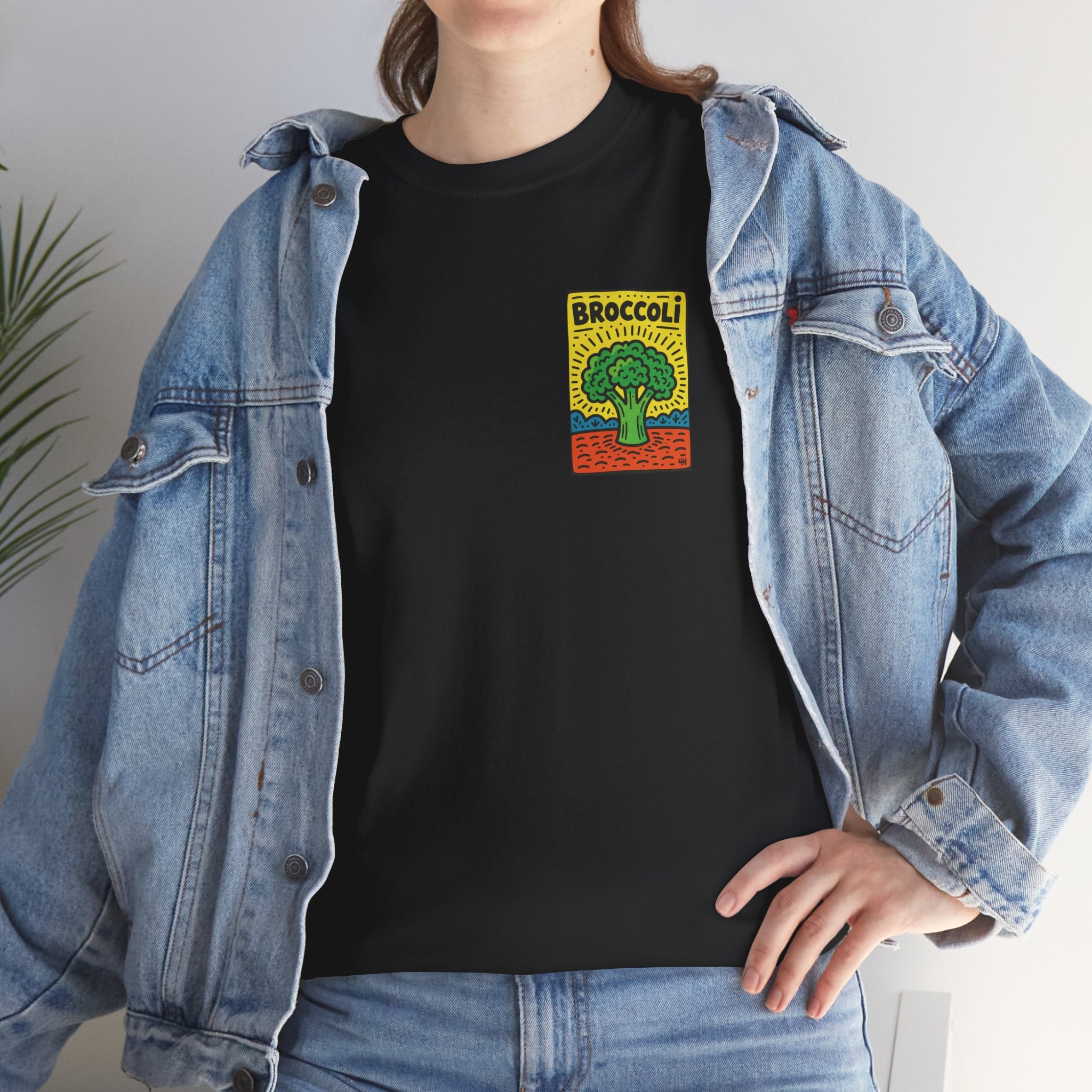 Broccoli Retro Veggie Poster T-Shirt