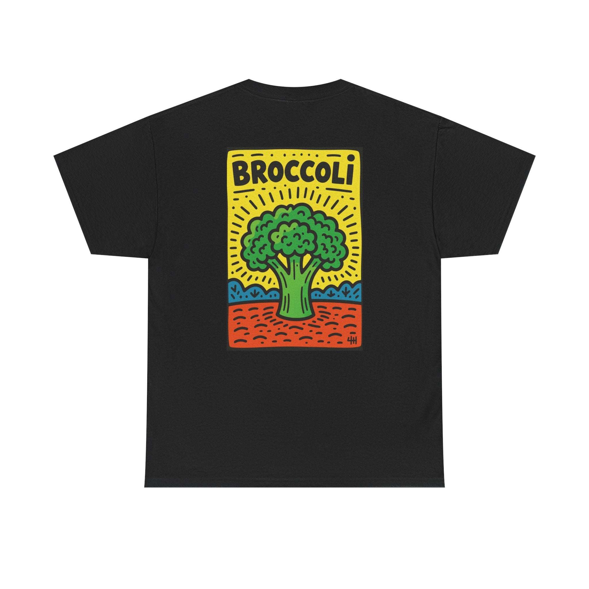 Broccoli Retro Veggie Poster T-Shirt
